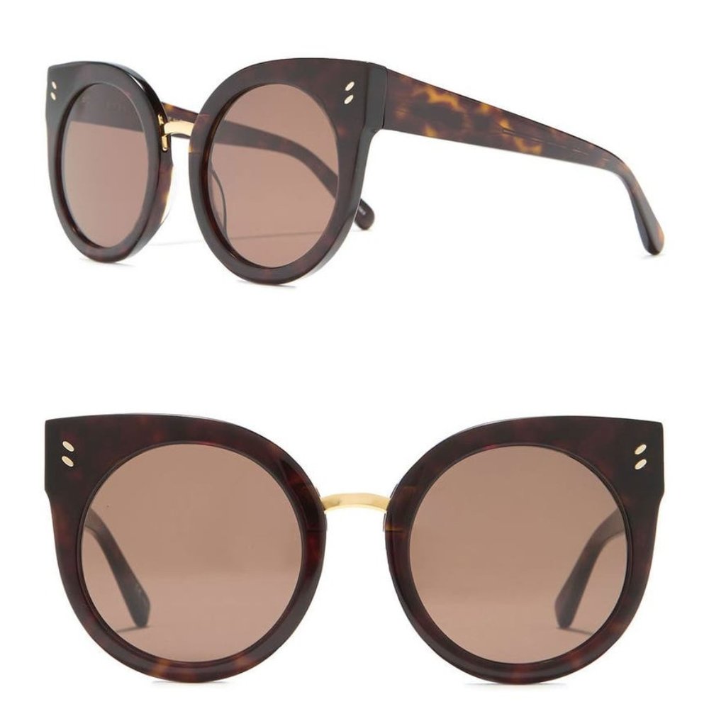 NEW Stella McCartney 51mm Rounded Cat Eye Sunglass